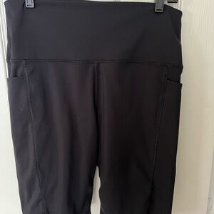 Spyder active Black High-Waisted bike shorts with pockets XL